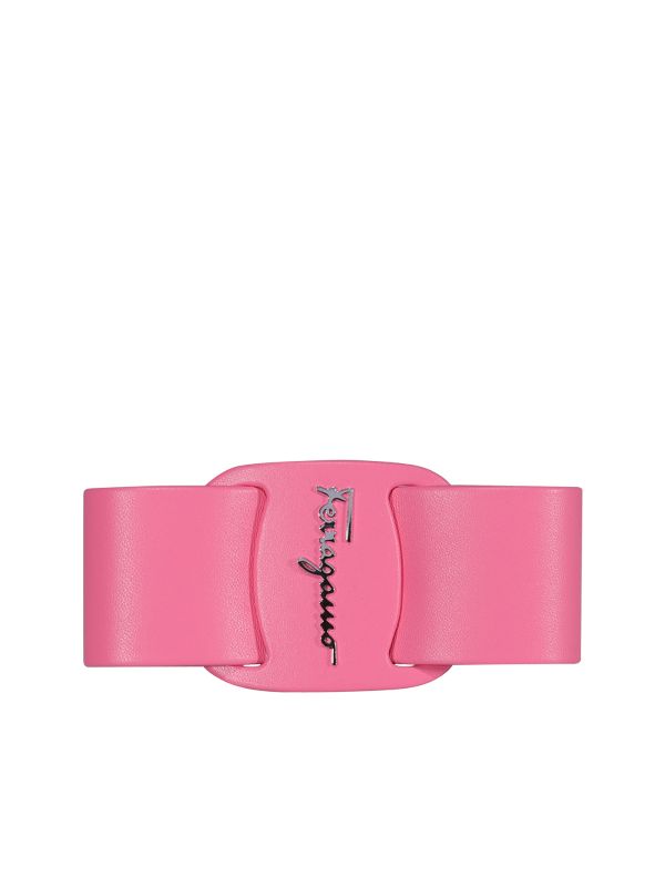 페레가모(FERRAGAMO) 비바 보우 레더 헤어핀 라지 755955 340126PEONIA | jentestore