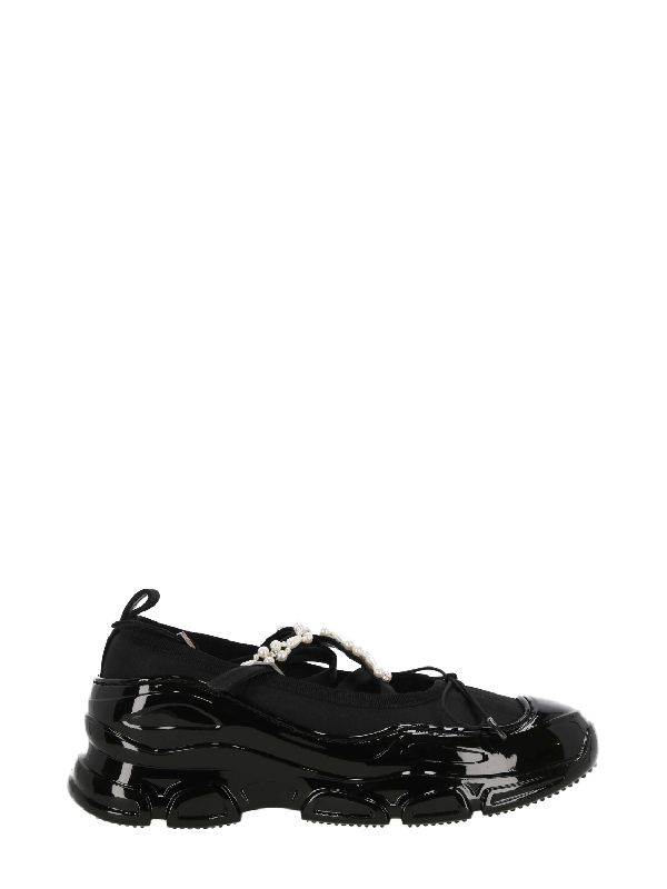시몬로샤(Simone Rocha) 비즈 멀티 스트랩 발레리나 스니커즈 HT11B 0755BLACK/PEARL/CLEAR | jentestore