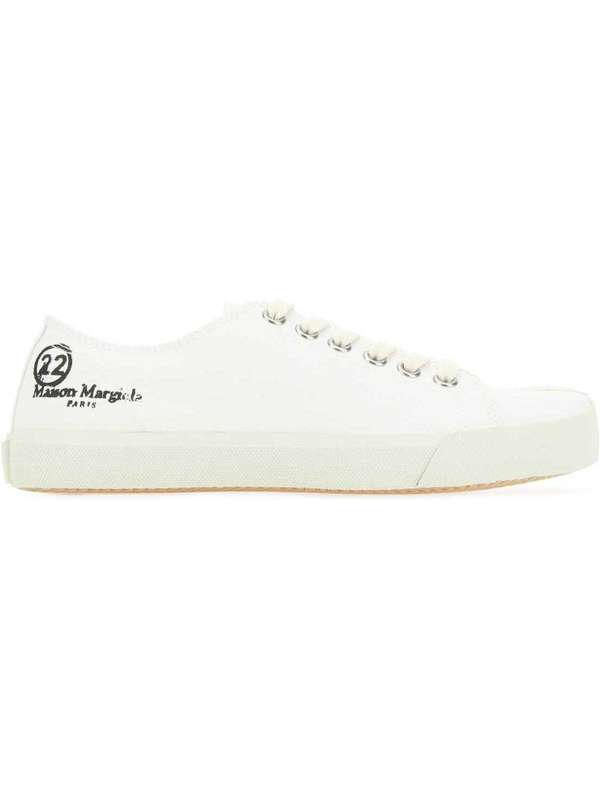 메종 마르지엘라(Maison Margiela) 로고 프린팅 타비 스니커즈 S58WS0110P1875 T1003 | jentestore