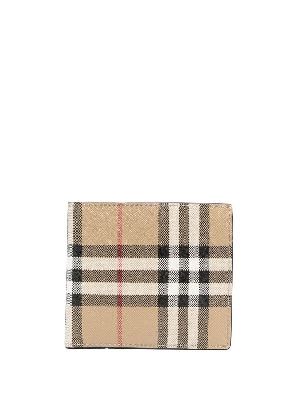 버버리(BURBERRY) 빈티지 체크 이너레더 반지갑 8065641 A7026 | jentestore