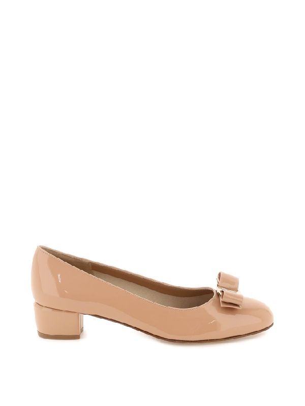 페레가모(FERRAGAMO) 바라 보우 카프스킨 펌프스힐 01B2210753641 406 | jentestore