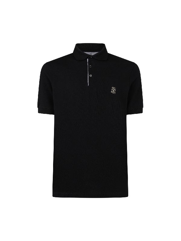 브루넬로 쿠치넬리(BRUNELLO CUCINELLI) 체스트 로고 자수 폴로