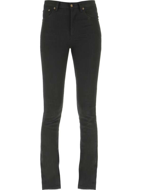 생로랑(SAINT LAURENT) 미드라이즈 블랙 스키니진 527379YO500