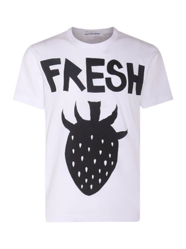 꼼데가르송(COMME des GARCONS) 프레쉬 스트로베리 프린팅 티셔츠 FKT007051 1 | jentestore